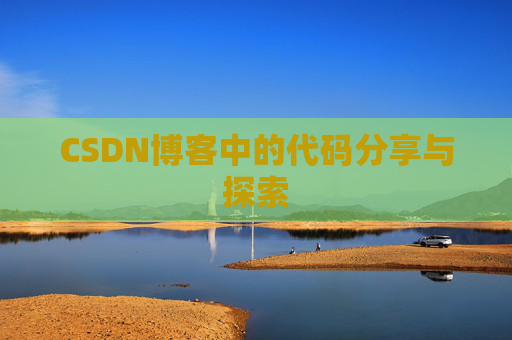 CSDN博客中的代码分享与探索 CSDN博客中的代码分享与探索